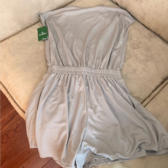 HALARA Soft Gray Textured Romper - Picture 2 of 5
